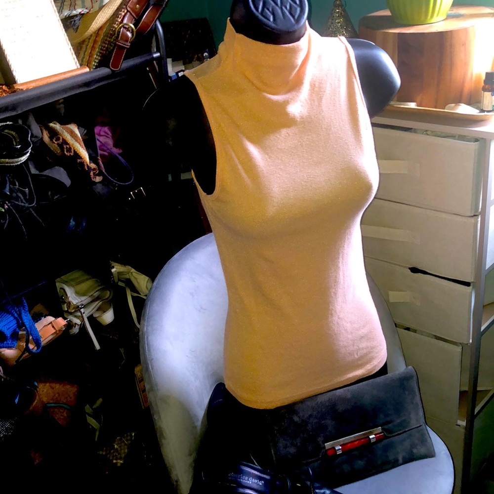 VINTAGE Sleeveless Cream Top